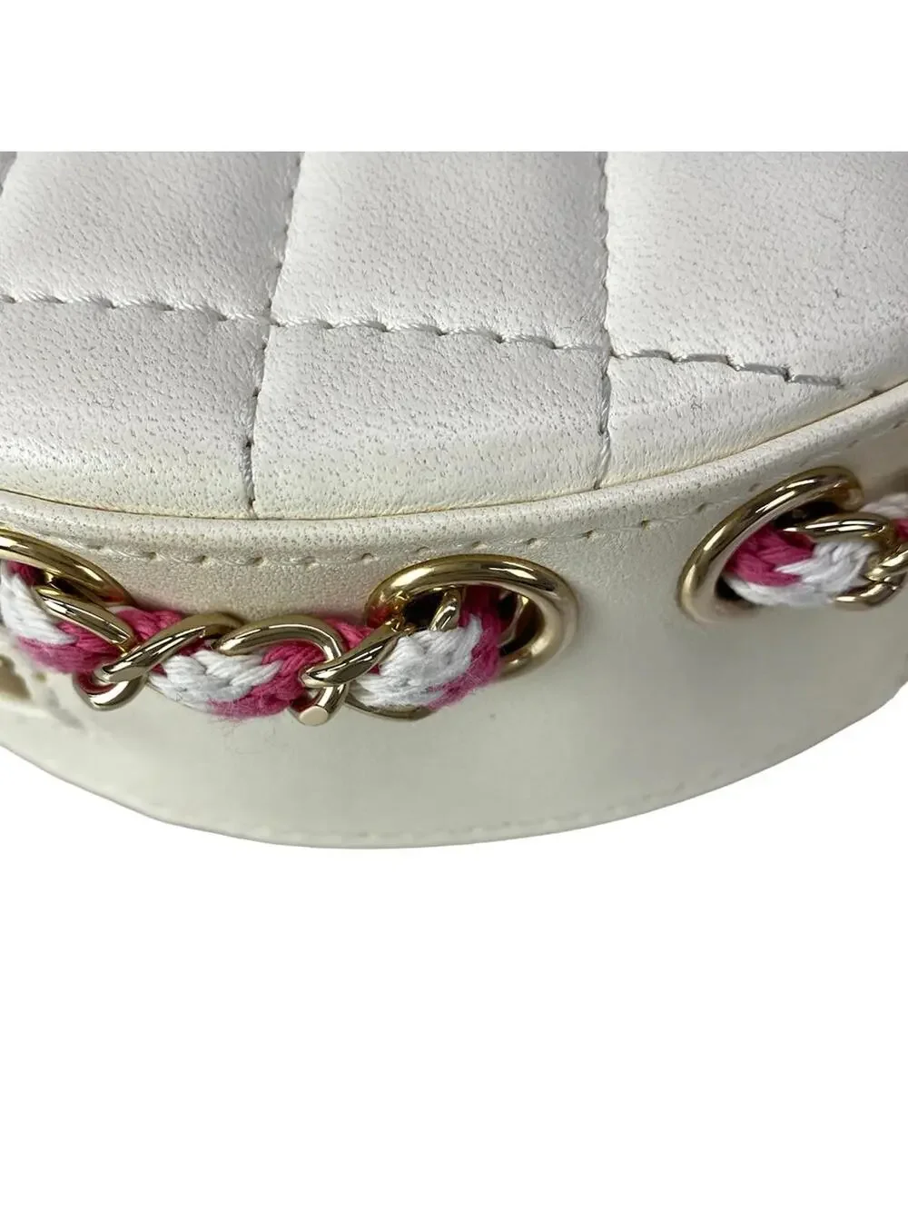 Chanel Cream Pink Clear Lambskin Vinyl #305537C22B